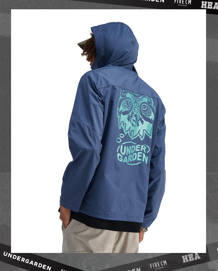 Fashionable printed windbreaker