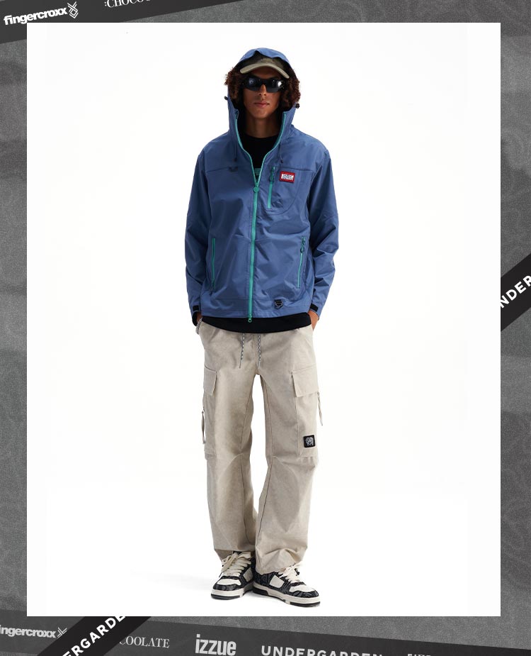 Fashionable printed windbreaker