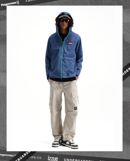 Fashionable printed windbreaker