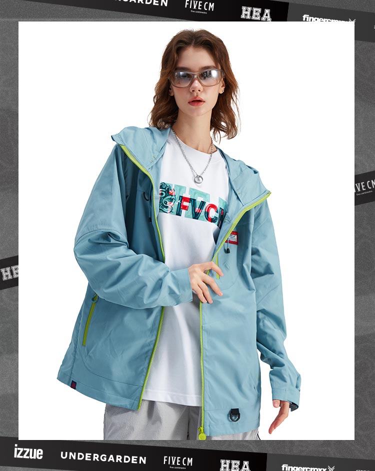 Fashionable printed windbreaker