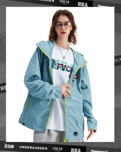 Fashionable printed windbreaker