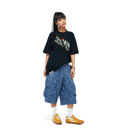Short casual straight-leg pants sport
