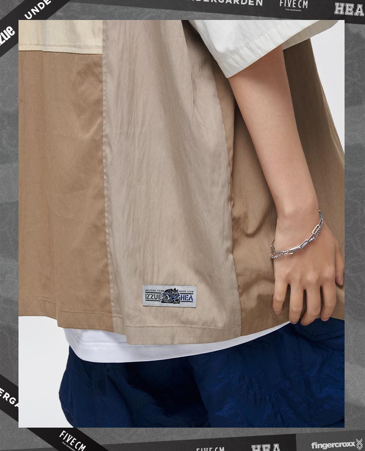 Splicing color shirt