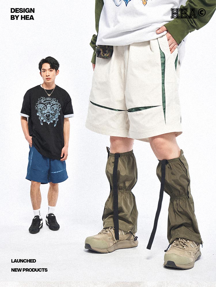 Functional street trend contrast design style shorts