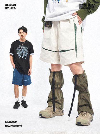Functional street trend contrast design style shorts