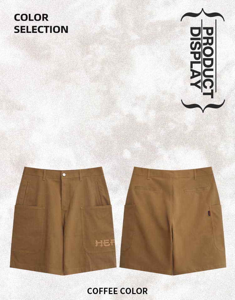 Workwear style trendy shorts
