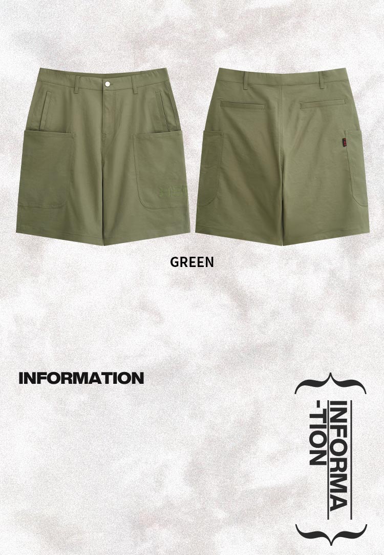 Workwear style trendy shorts