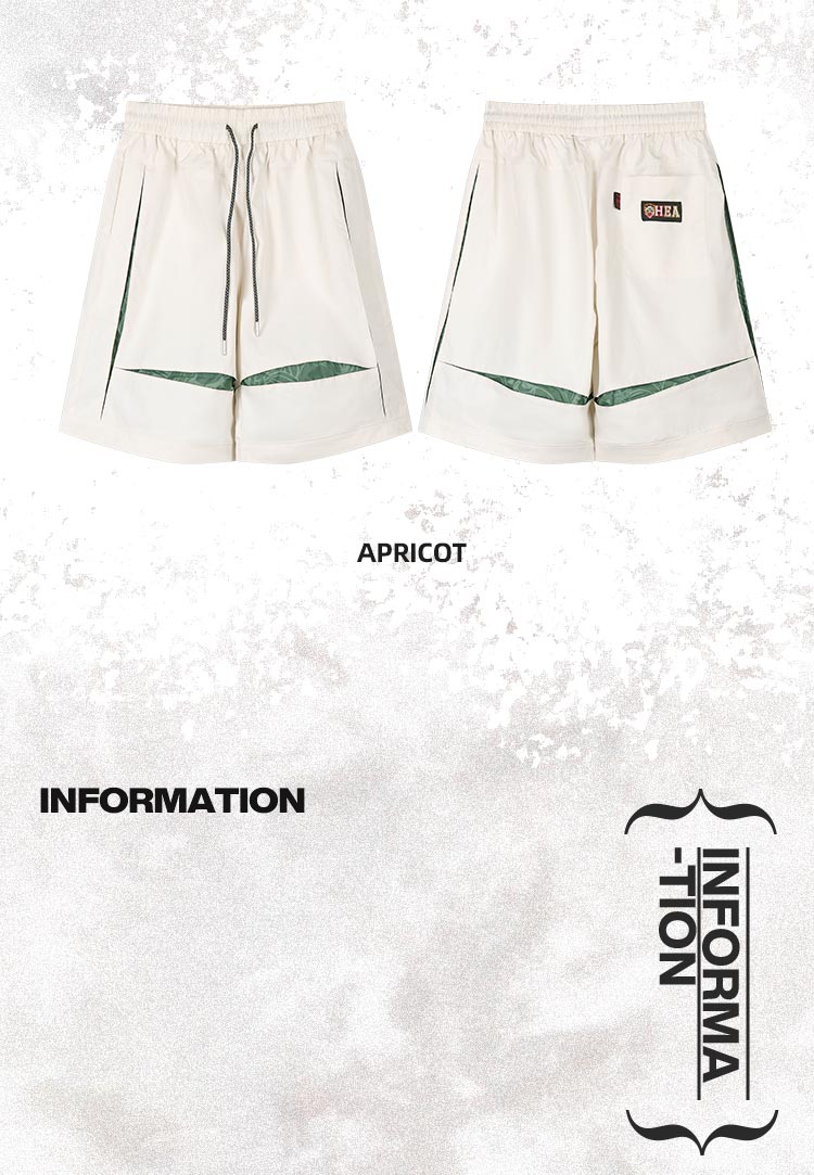 Functional street trend contrast design style shorts