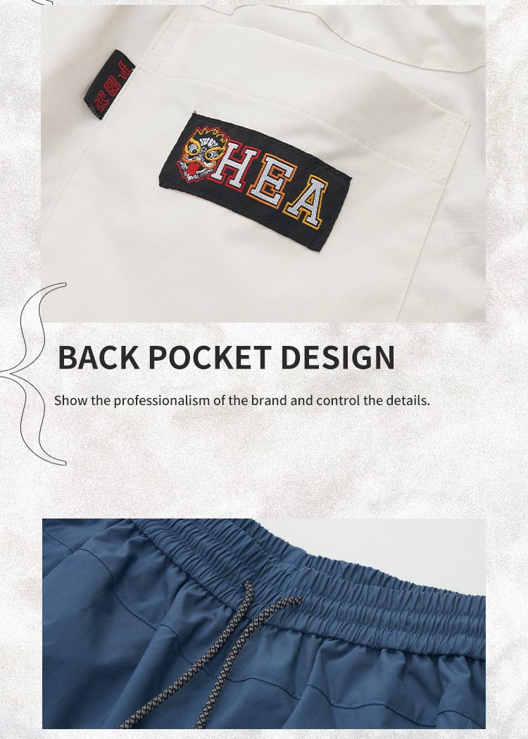 Functional street trend contrast design style shorts
