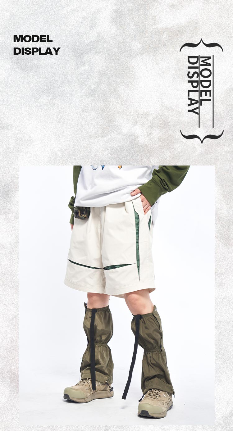 Functional street trend contrast design style shorts