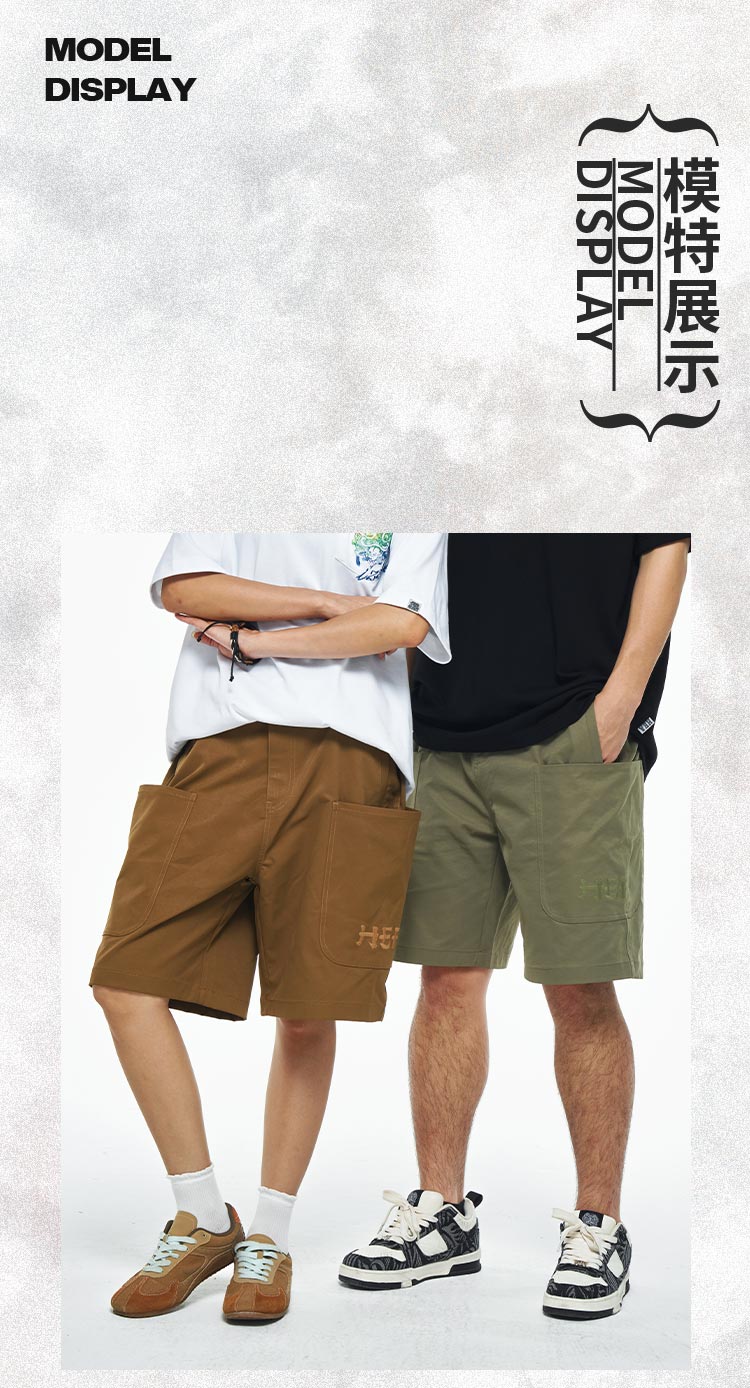 Workwear style trendy shorts