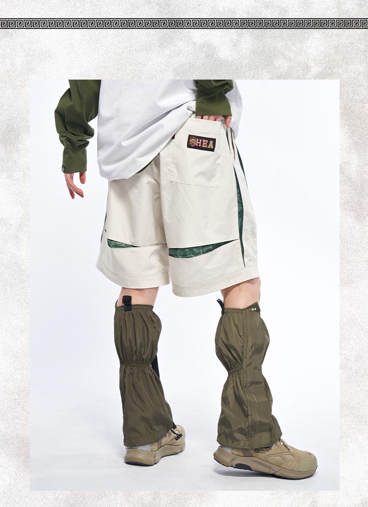 Functional street trend contrast design style shorts