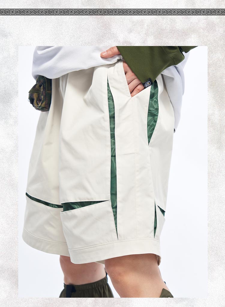 Functional street trend contrast design style shorts