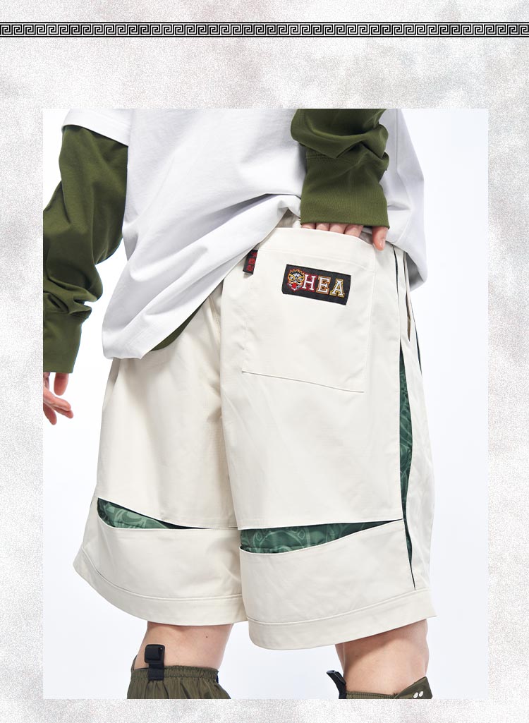 Functional street trend contrast design style shorts