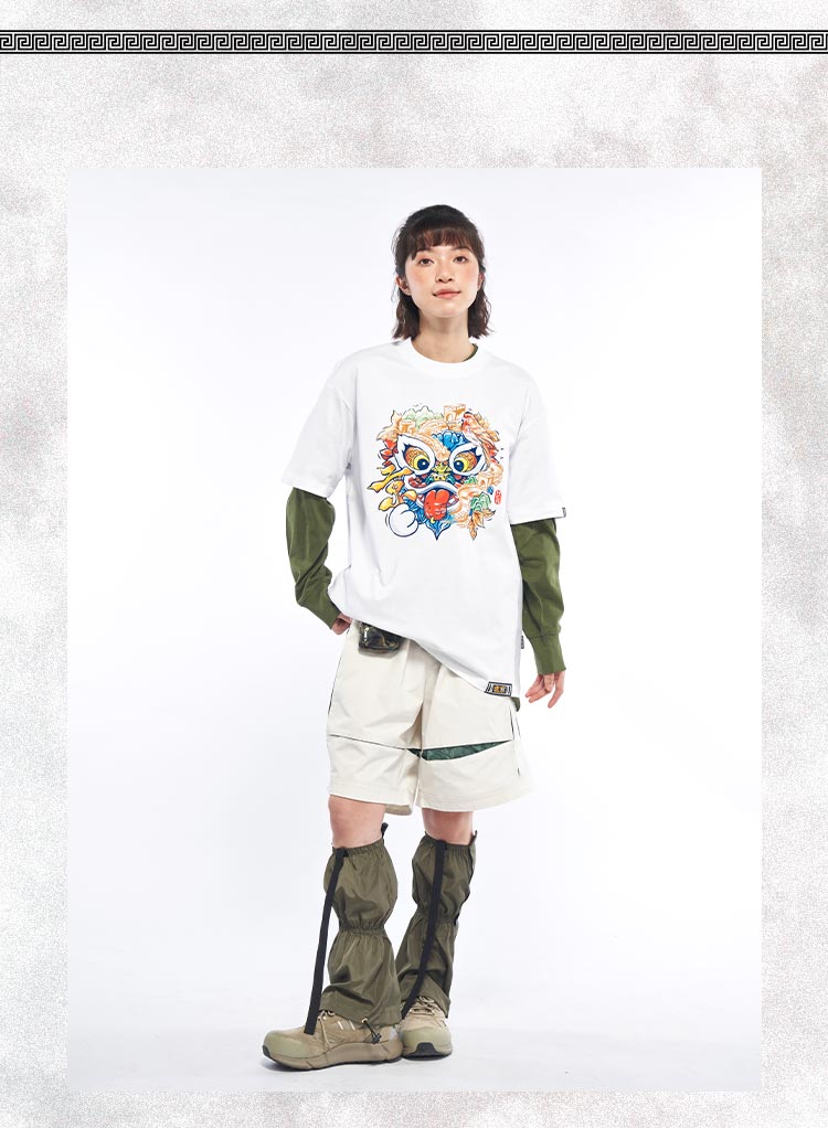 Functional street trend contrast design style shorts