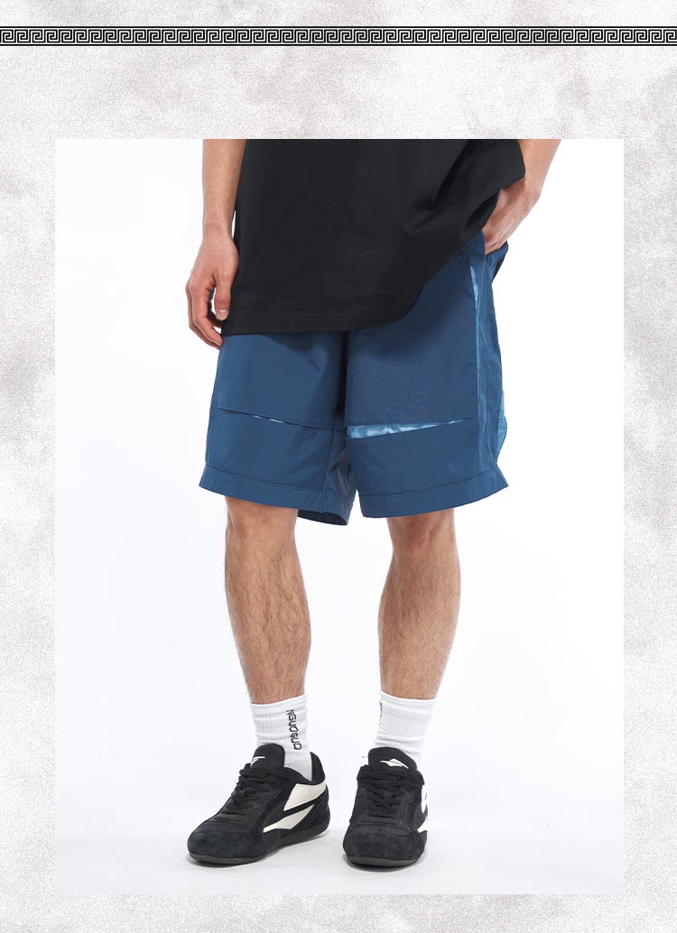 Functional street trend contrast design style shorts
