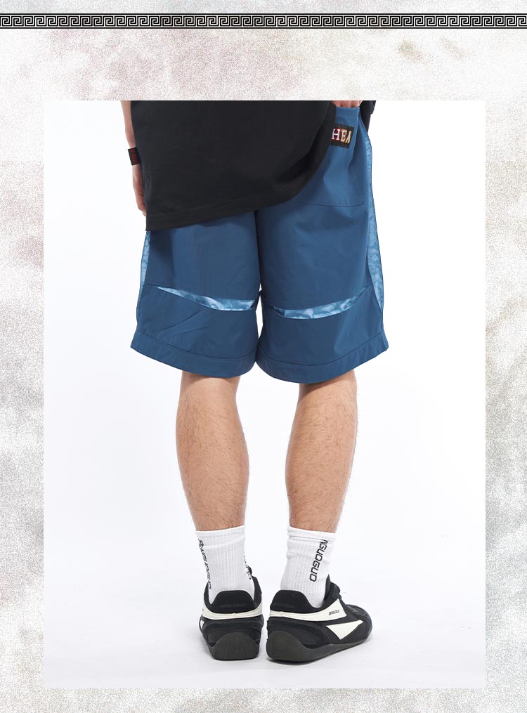 Functional street trend contrast design style shorts