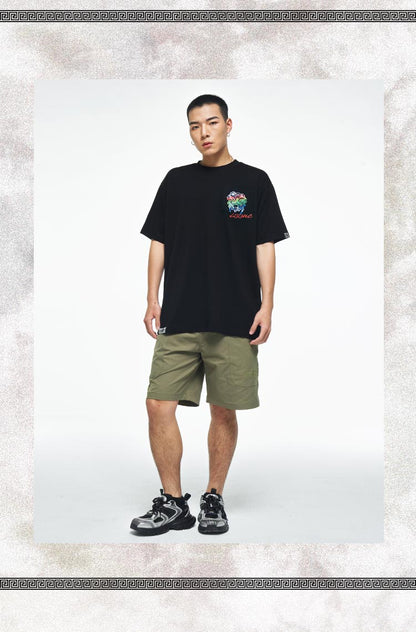 Workwear style trendy shorts