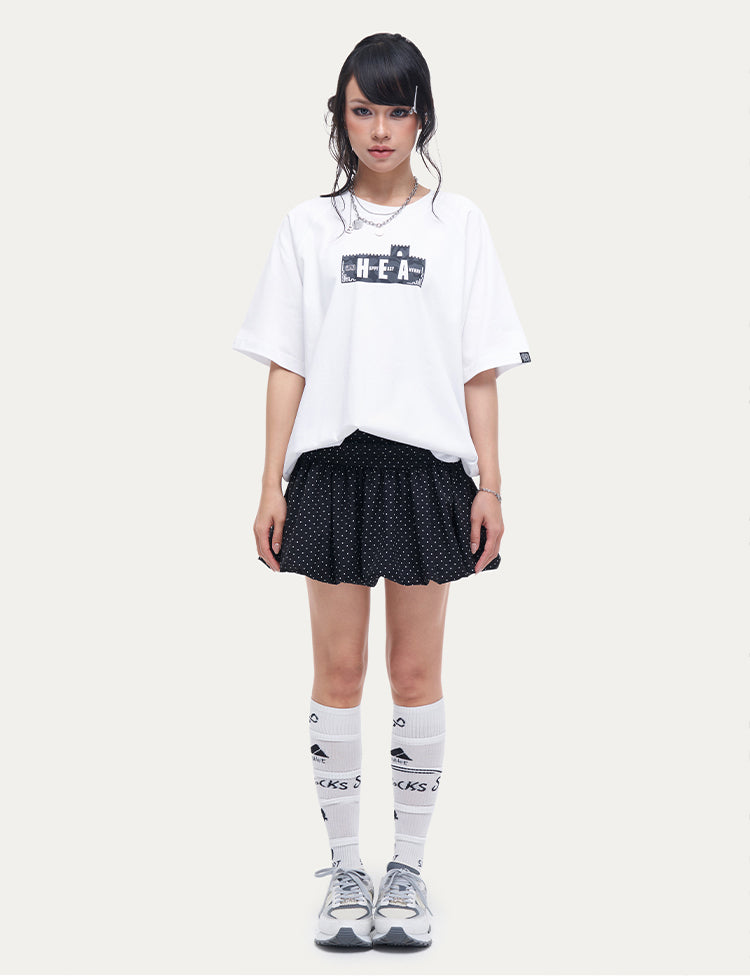 HEA Unisex City Graphic Raglan T-Shirt, Great Wall Silhouette Streetwear Short Sleeve Tee