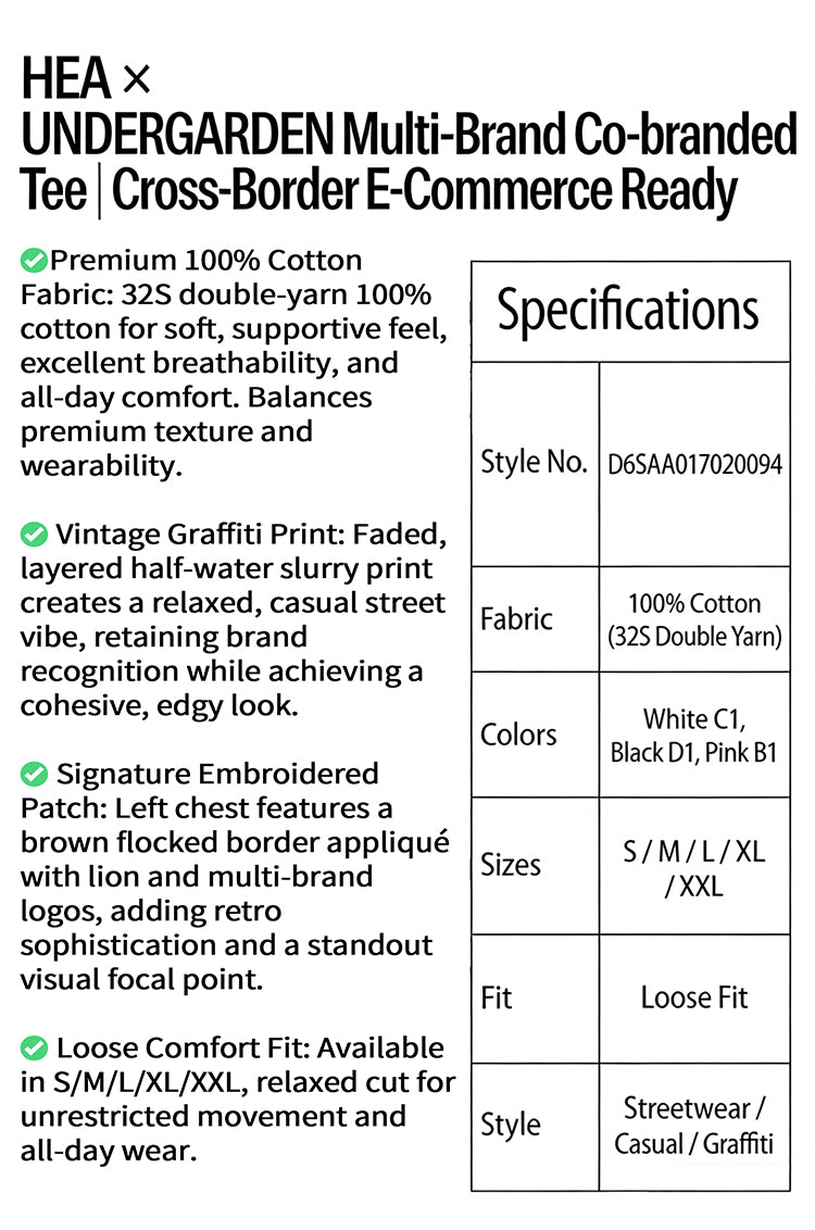 HEA Graphic Print T-Shirt Casual Short Sleeve Tee Trendy Streetwear Shirt Unisex Comfortable Cotton T-shirt