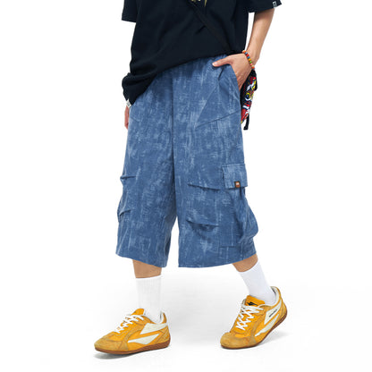 Short casual straight-leg pants sport