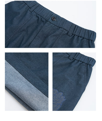 HEA Unisex Wide Leg Casual Pants, Relaxed Fit Streetwear Trousers