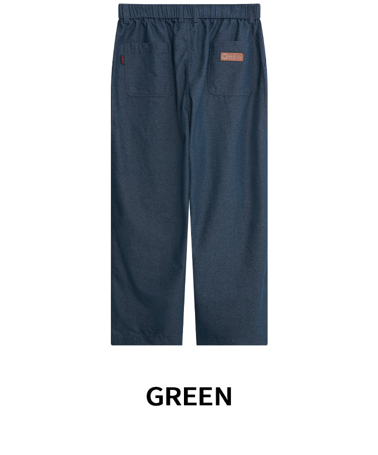 HEA Unisex Wide Leg Casual Pants, Relaxed Fit Streetwear Trousers