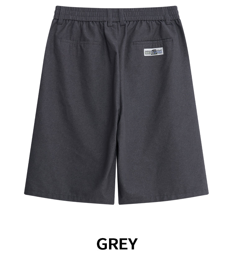 HEA Unisex Solid Color Casual Shorts, Loose Fit Streetwear Shorts