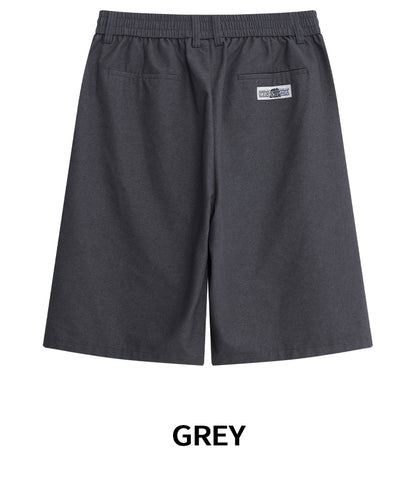 HEA Unisex Solid Color Casual Shorts, Loose Fit Streetwear Shorts