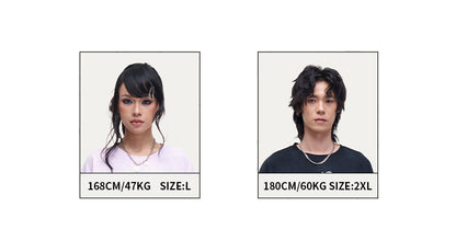 HEA Unisex Heavyweight Cotton Lion Graphic T-Shirt, Oversized Streetwear Short Sleeve Tee