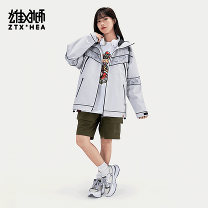 Long sleeved windbreaker