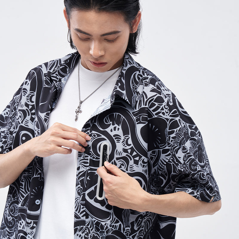 Printed short shirt