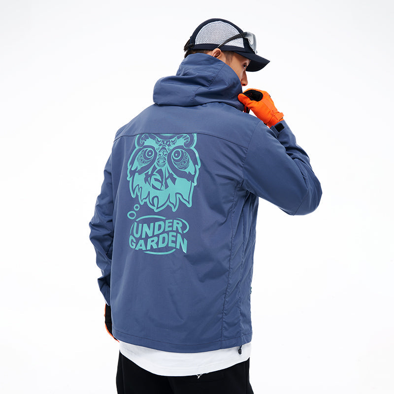 Fashionable printed windbreaker