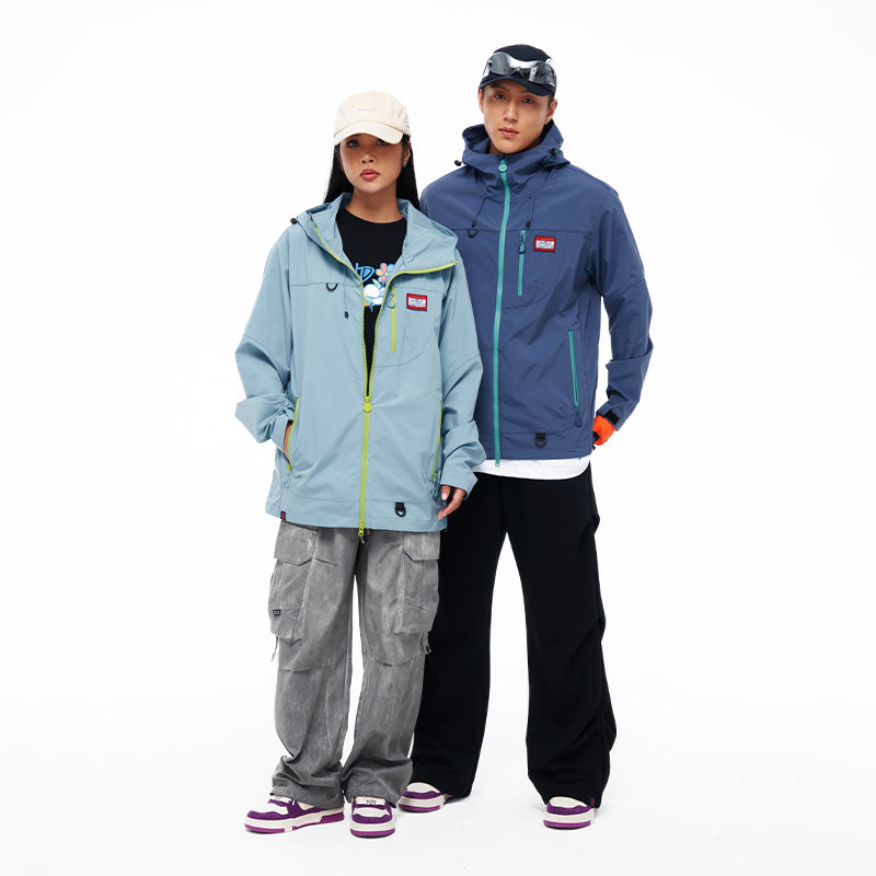 Fashionable printed windbreaker