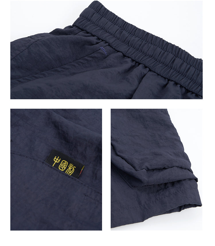 HEA Bubble Texture Cargo Shorts, Unisex Drawstring Loose Casual Walking Shorts