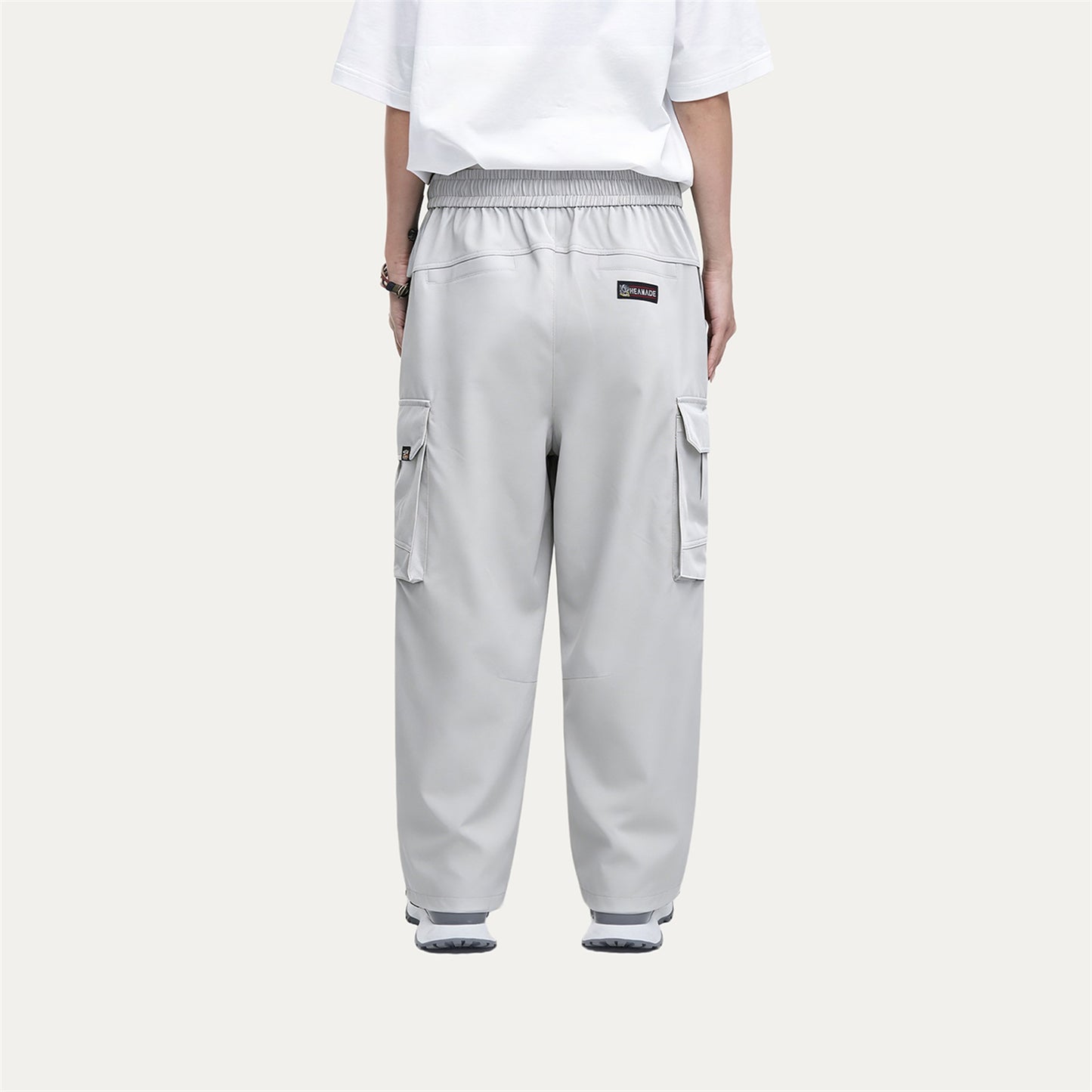 HEA Men’s Lightweight Cargo Pants, Casual Streetwear Loose Straight-Leg Trousers with Drawstring Waist