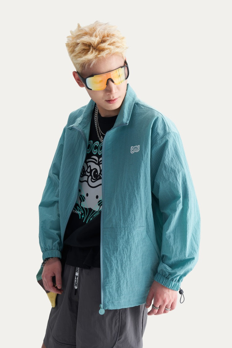 HEA Lion Head Embroidered Sun Protection Jacket, Unisex Streetwear Lightweight Windbreaker