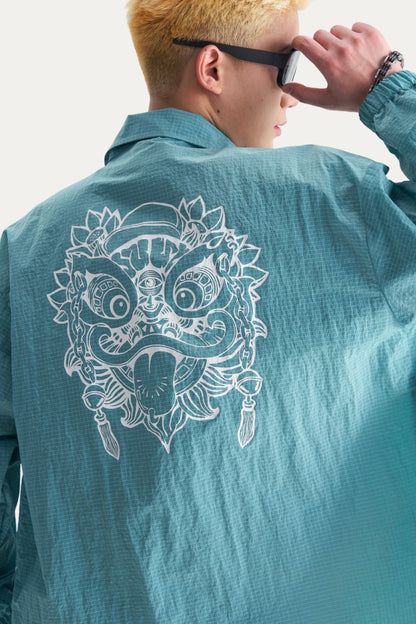 HEA Lion Head Embroidered Sun Protection Jacket, Unisex Streetwear Lightweight Windbreaker