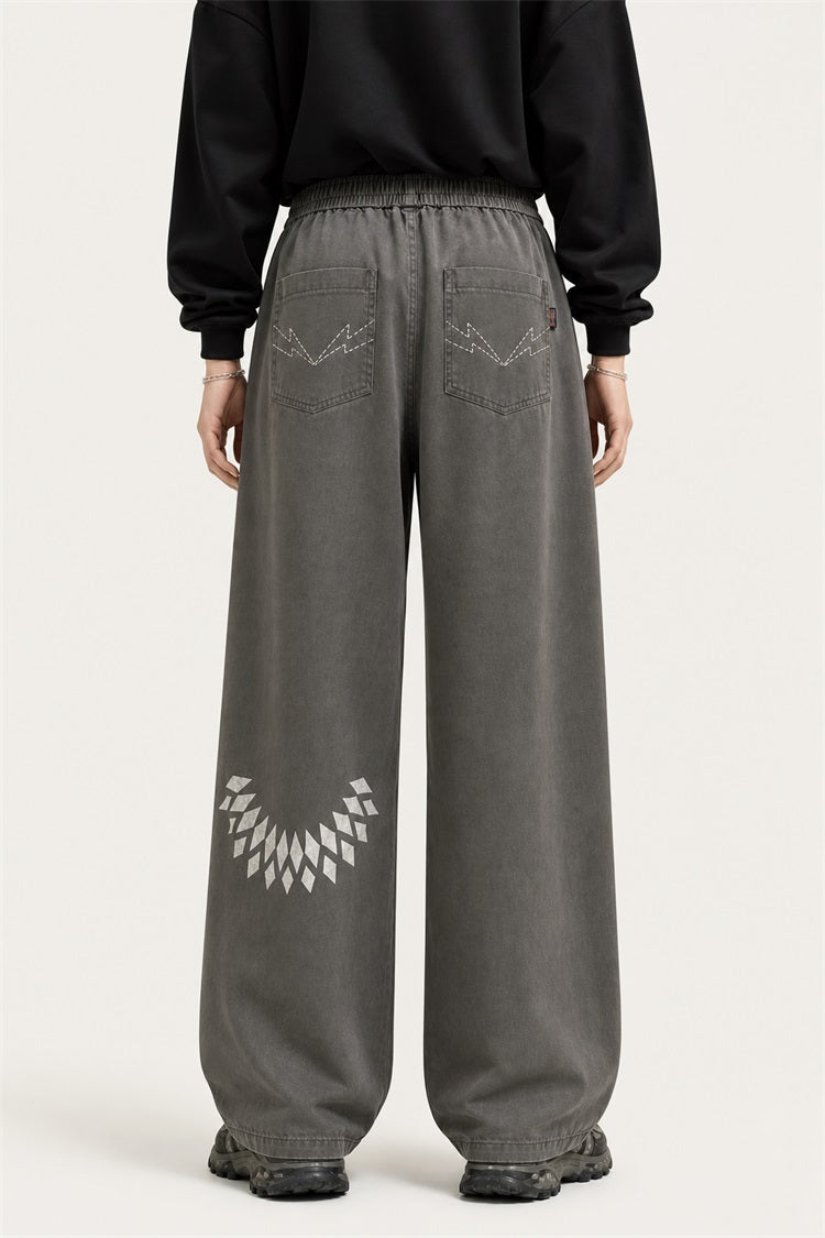 HEA Graphic Drawstring Pants – Relaxed Streetwear Trousers