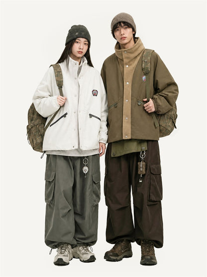 HEA Stand Collar Padded Jacket – Casual Streetwear Outerwear