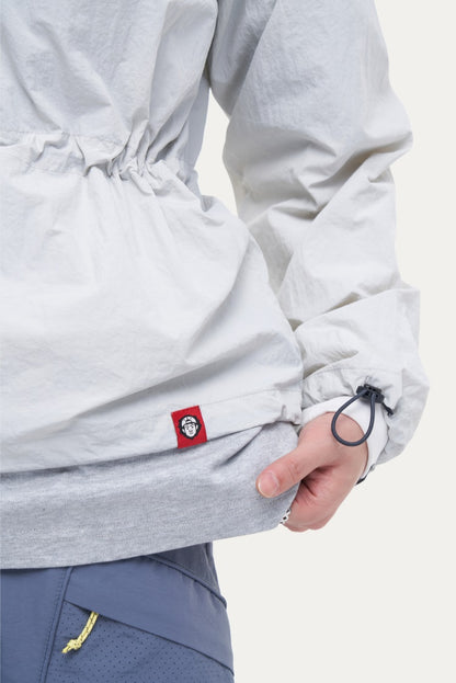 HEA Cartoon Graphic Half-Zip Hooded Anorak | Unisex Streetwear Casual Lightweight Jacket