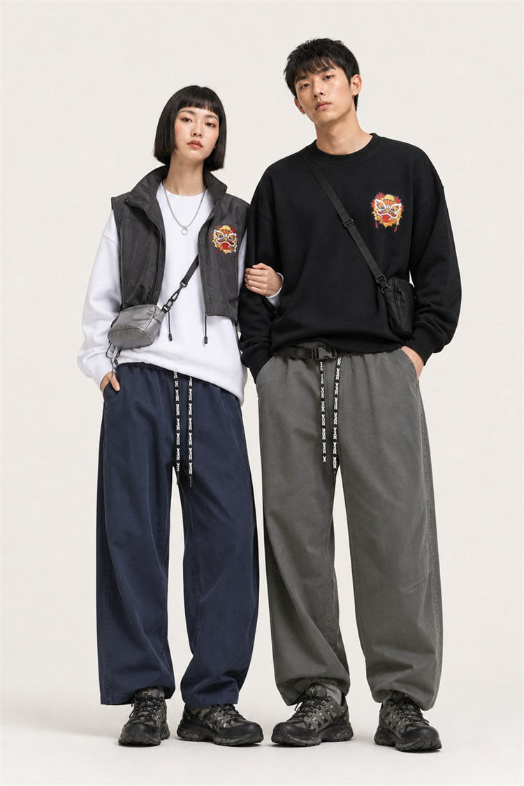 HEA Graphic Drawstring Pants – Relaxed Streetwear Trousers