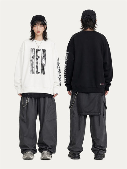 HEA Graphic Fleece Crewneck Sweatshirt – Streetwear Pullover