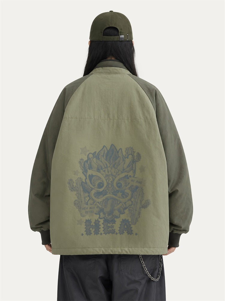 HEA Graphic Padded Utility Jacket – Casual Streetwear Outerwear