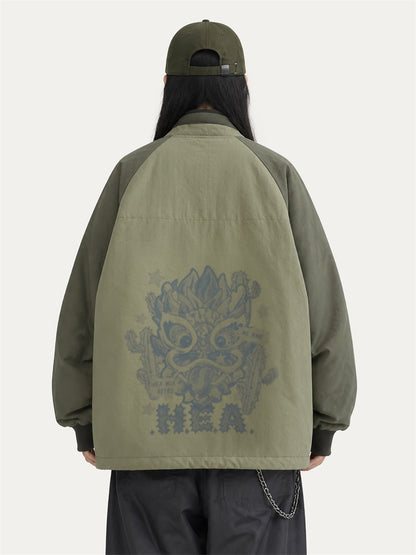 HEA Graphic Padded Utility Jacket – Casual Streetwear Outerwear