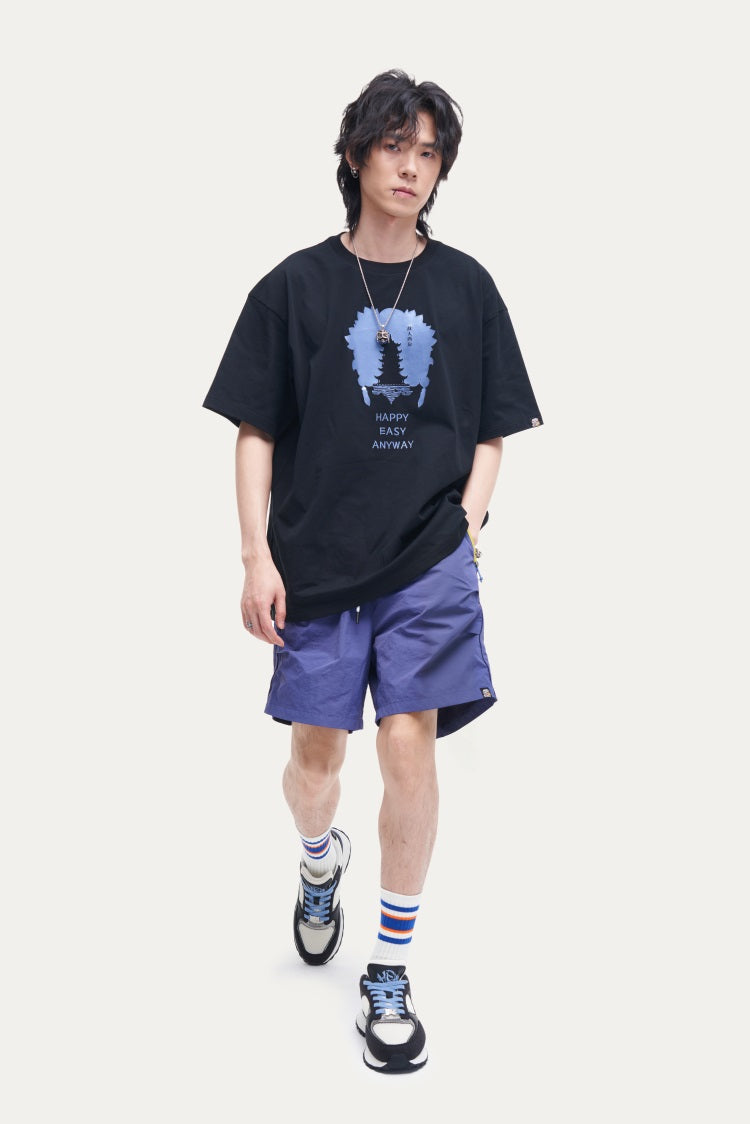 HEA Heavyweight Lion Graphic Tee | Unisex Oversized Streetwear Short Sleeve