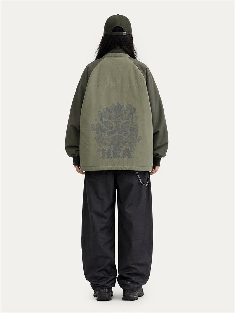 HEA Graphic Padded Utility Jacket – Casual Streetwear Outerwear