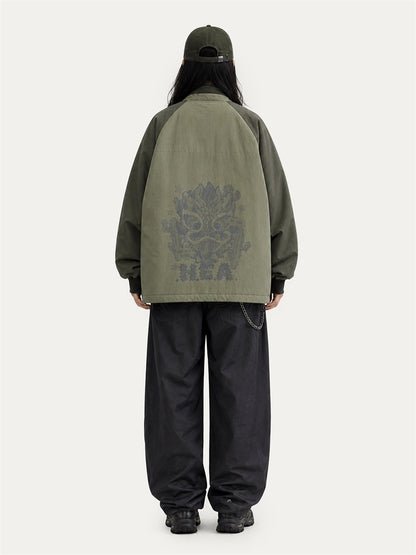 HEA Graphic Padded Utility Jacket – Casual Streetwear Outerwear
