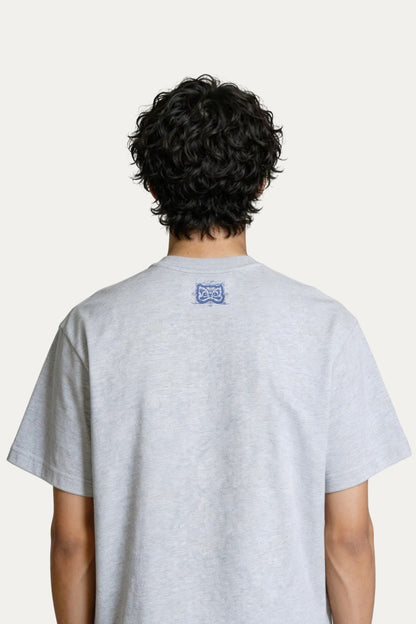 HEA Blueprint Sketch Lion Head Crewneck Tee, Unisex Casual Cotton Short Sleeve T-Shirt