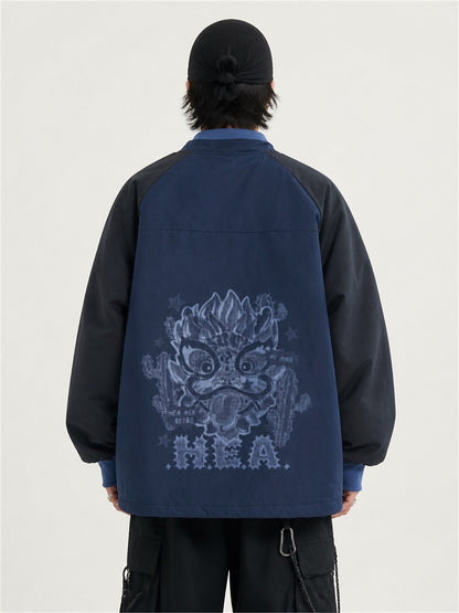 HEA Graphic Padded Utility Jacket – Casual Streetwear Outerwear